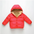 CuddleCoat: Soft Lambskin for Little Explorers - Red / 90cm