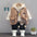 CuddleCozy: Plush Velvet Kidswear Collection - Brown / 80cm