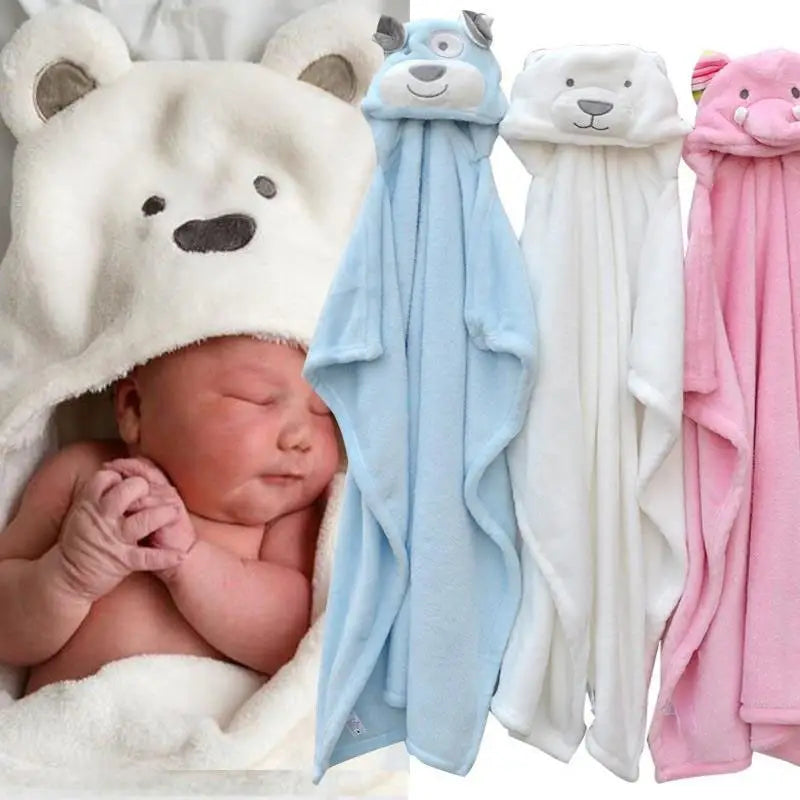 CuddleSoft Baby Bath Towel - Ultra Gentle Comfort - White