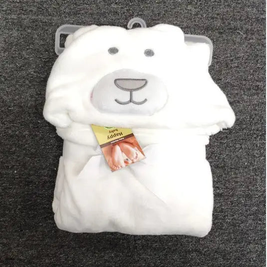 CuddleSoft Baby Bath Towel - Ultra Gentle Comfort - White