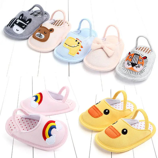 CuddleSteps: Non-Slip Baby Cotton Slippers