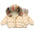 CuddleWrap: Hand-Stuffed Cotton Coat for Baby Girls - Champagne / 130cm