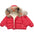 CuddleWrap: Hand-Stuffed Cotton Coat for Baby Girls - Red2 / 90cm