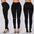 CurveCraft Women’s Ripped Jeggings with Bag Pocket - Black / S