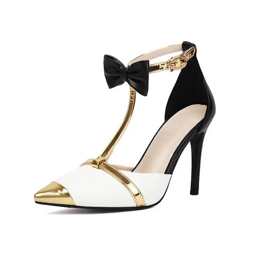 Curvy Chic Closed Toe Heels - White / 34