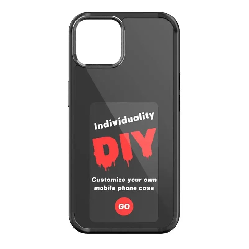 Customizable NFC Phone Case with INKZONE App Image Projection Black / Apple 15