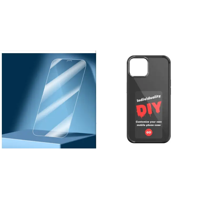 Customizable NFC Phone Case with INKZONE App Image Projection Black set / Apple 15Promax