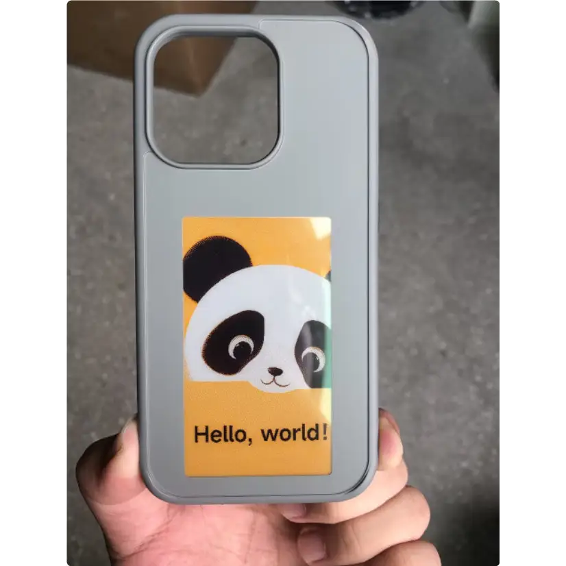 Customizable NFC Phone Case with INKZONE App Image Projection Gray / Apple 15