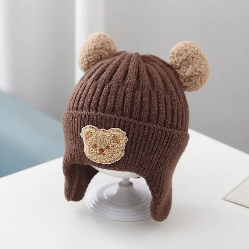 Cute Bear Baby Hat - Brown / 46cmto52cm