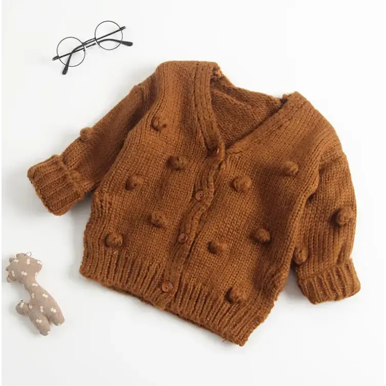 Cute & Comfy Baby Sweater - Brown / 100cm