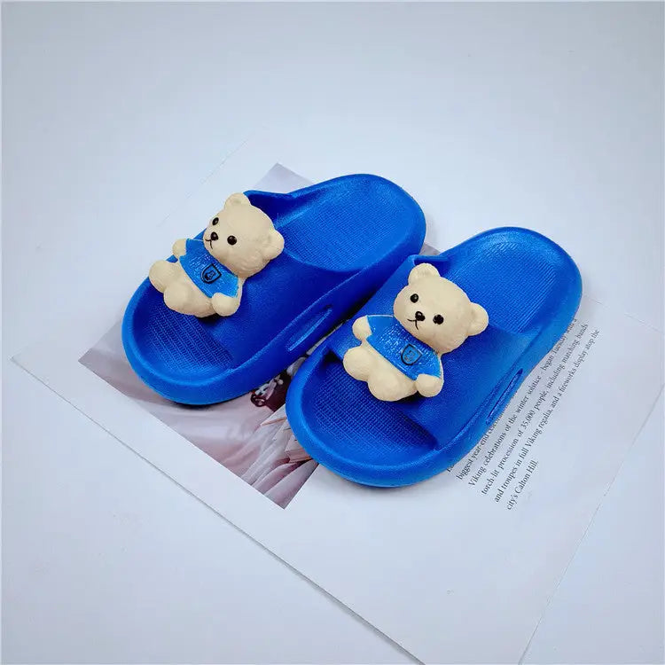 CuteKids Non-Slip Slippers - Blue / 24or25