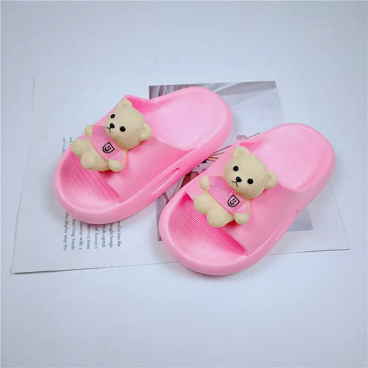 CuteKids Non-Slip Slippers - Pink / 24or25