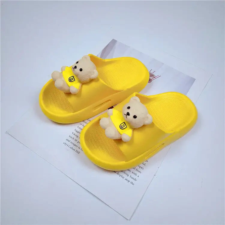 CuteKids Non-Slip Slippers - Yellow / 24or25