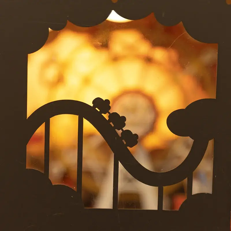 Leather and PET Case with Roller Coaster and Movable Circus Design