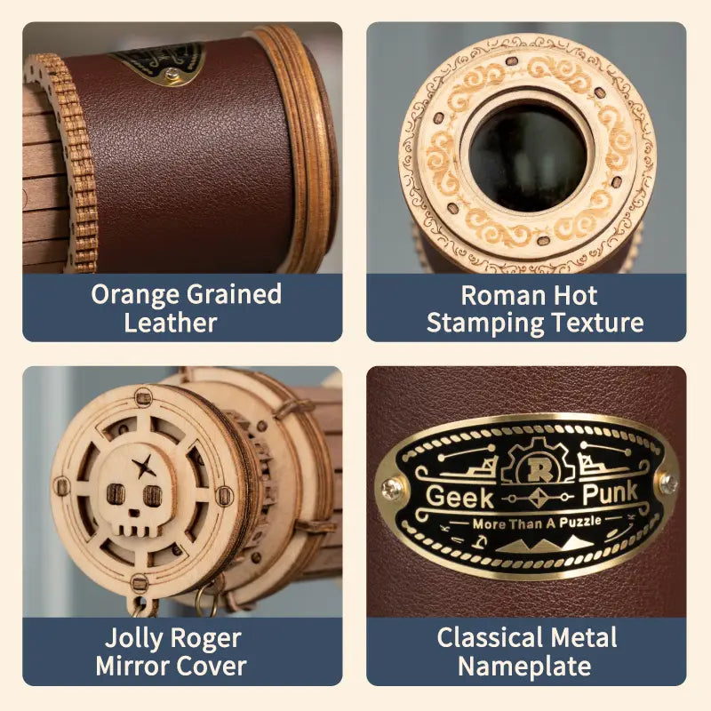 Wooden Telescope Model Kit 314 Pieces for Ages 14 and Up