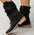 Suede Chic Western Mid-Calf Pointed Toe Boots - LauBelle Brand