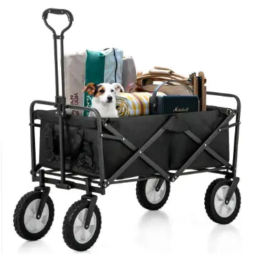Folding All Terrain Outdoor Station Wagon Trolley Handcart Garden Wagon