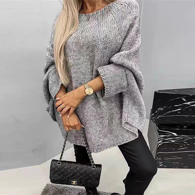 CozyBatwing Oversized Knit Pullover Sweater Shawl - LauBelle Brand