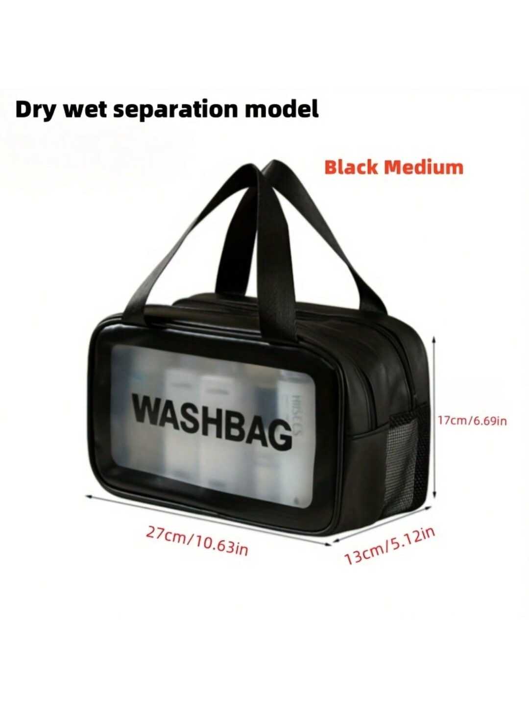 Matte Double Layered Washing and Stimulating Bag Set Large and Medium
