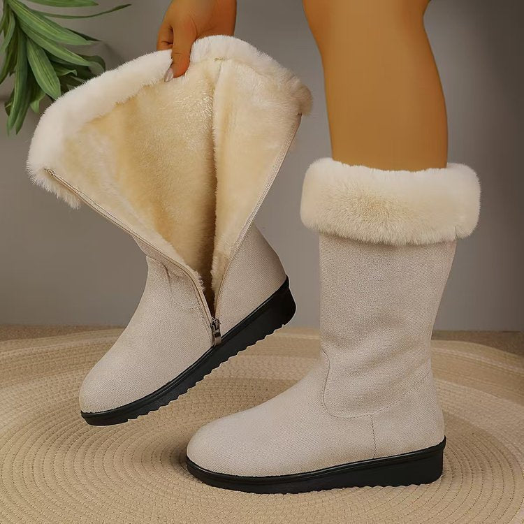 CozyFleece Mid-Calf All-Weather Snow Boots