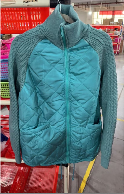 Arctic Chic: Knitted Stitch Warmth Jacket for Women - LauBelle