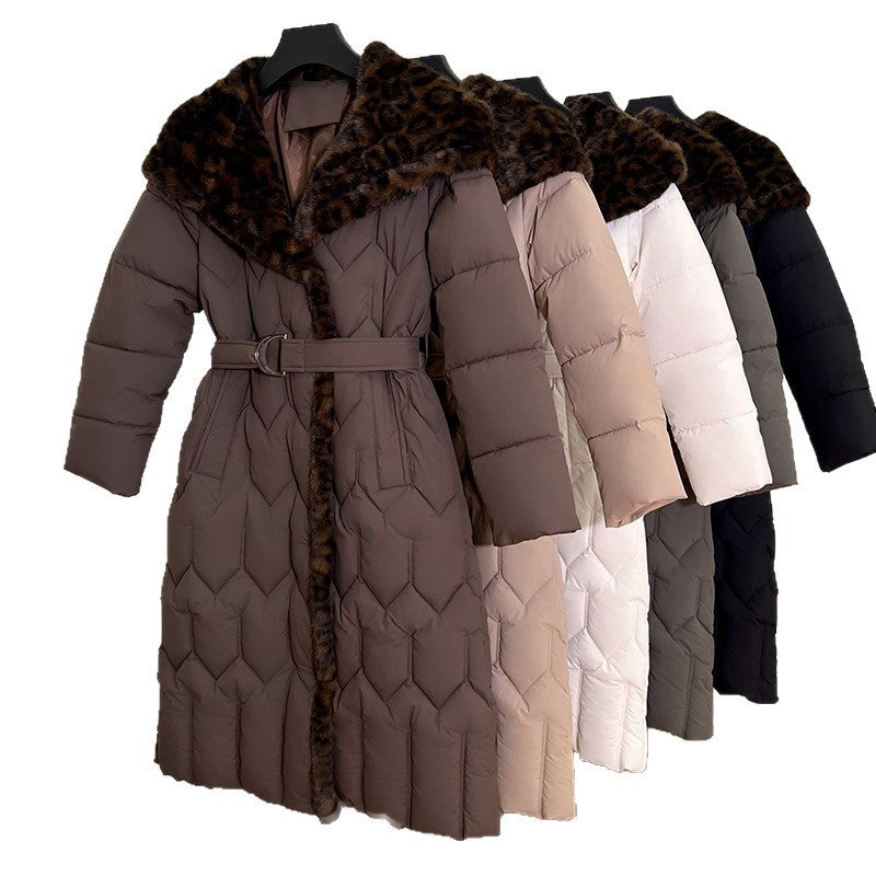 StitchBelt Elegance: Slim Overknee Cotton Jacket - LauBelle