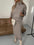 Chic Winter Duo: Turtleneck Sweater & Long Dress Set - LauBelle Brand