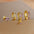 Diamond Butterfly Ear Set with Sparkling Diamonds - Golden Purple Diamond