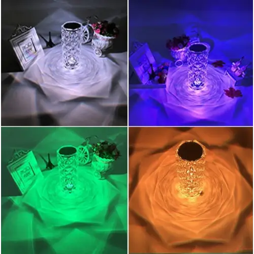 Diamond Style RGB16 Color Touch Night Light with Remote Control