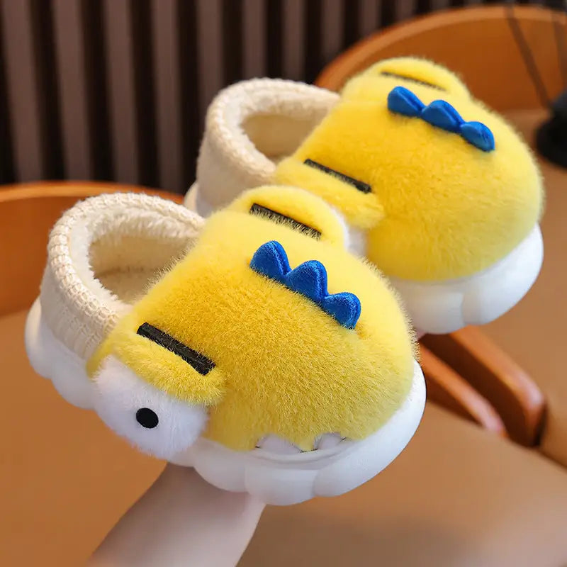Dino Cozy Slippers - Yellow Bag Heel / 26to27 Code