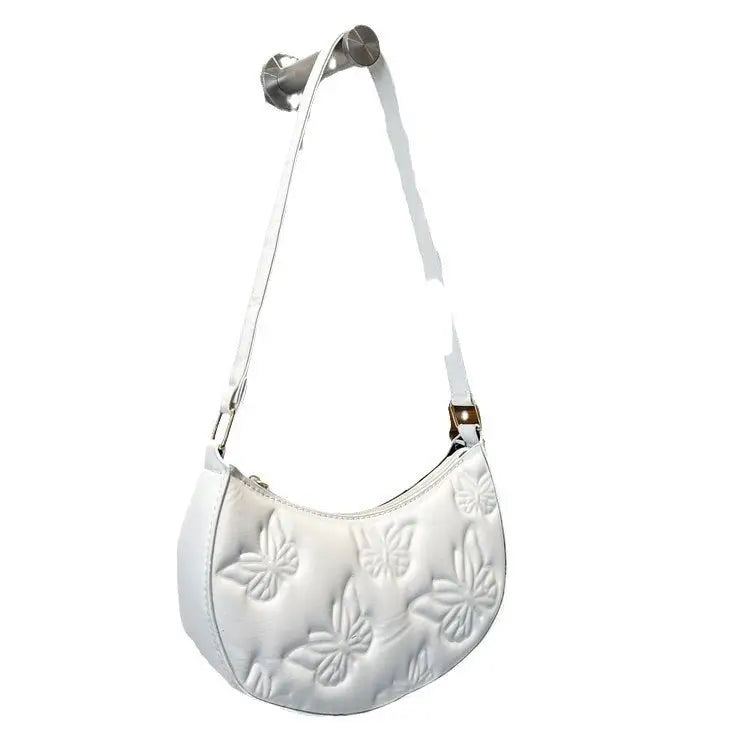 Dumpling Shape PU Suitcase Shoulder Bag with Contrast Color Design