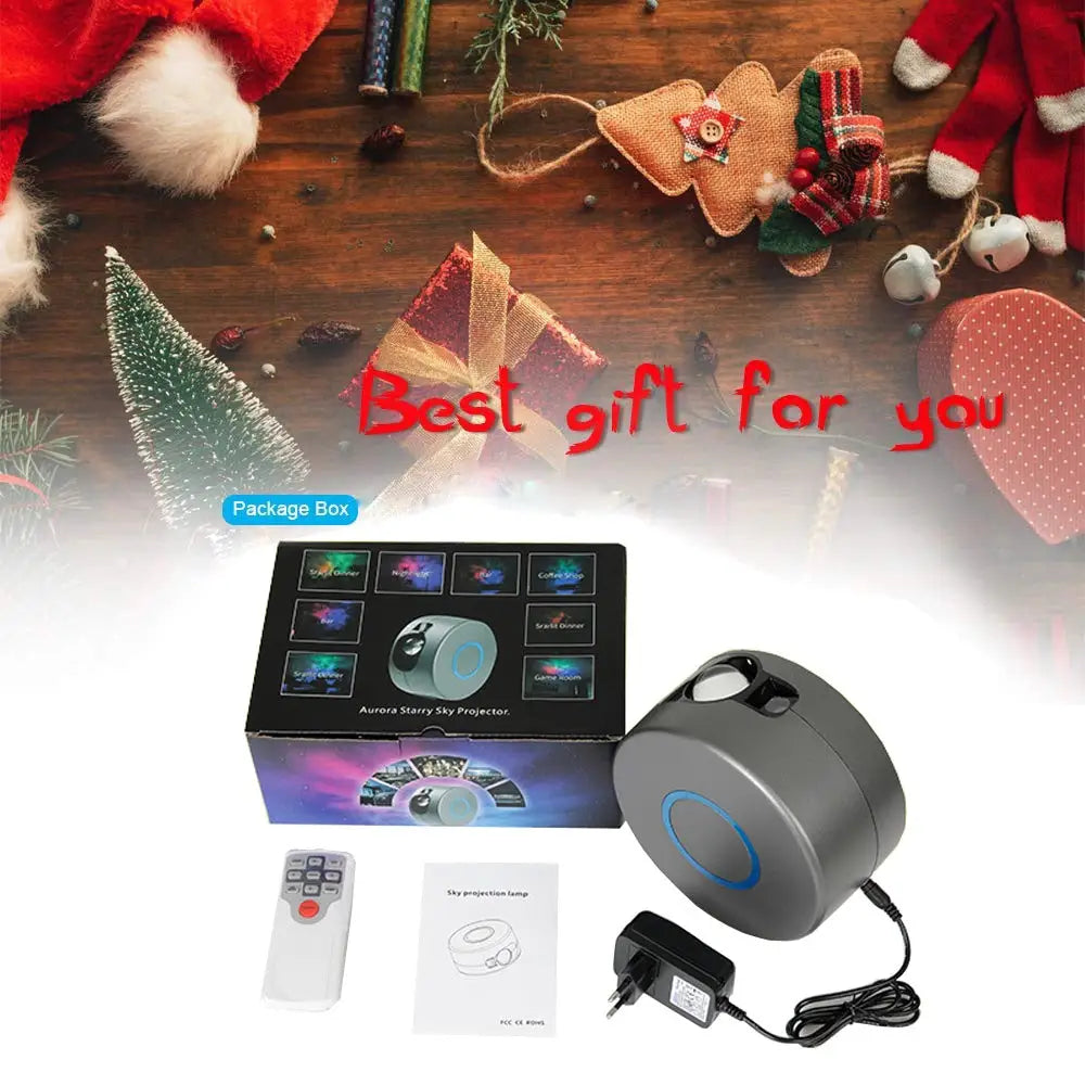 Dynamic Starry Sky Night Light Projector with 7 Color Options