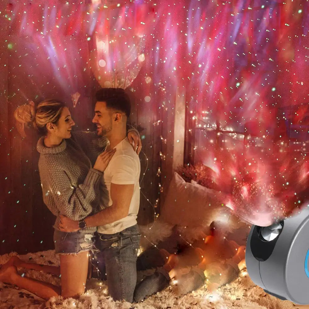 Dynamic Starry Sky Night Light Projector with 7 Color Options
