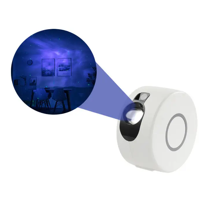 Dynamic Starry Sky Night Light Projector with 7 Color Options White / AU