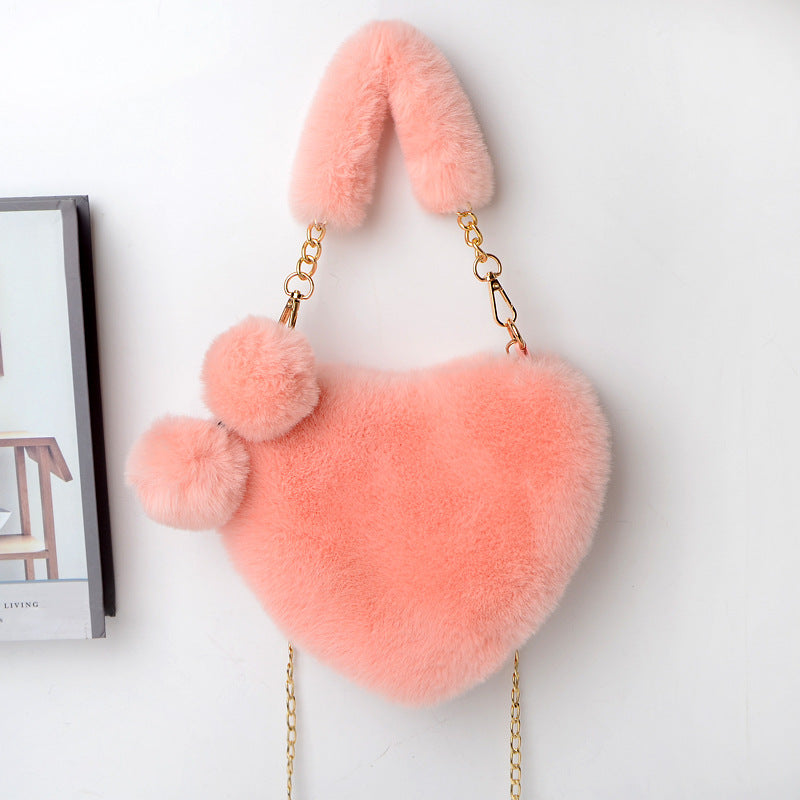 Plush Love Heart Handbag – Valentine’s Day Purse - LauBelle Brand