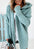 Chic Bat Sleeve Oversized Hooded Cardigan Sweater - LauBelle Brand