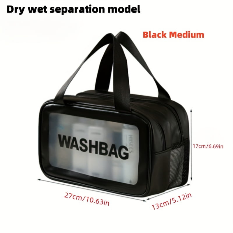 Matte Double Layered Washing and Stimulating Bag Set Large and Medium