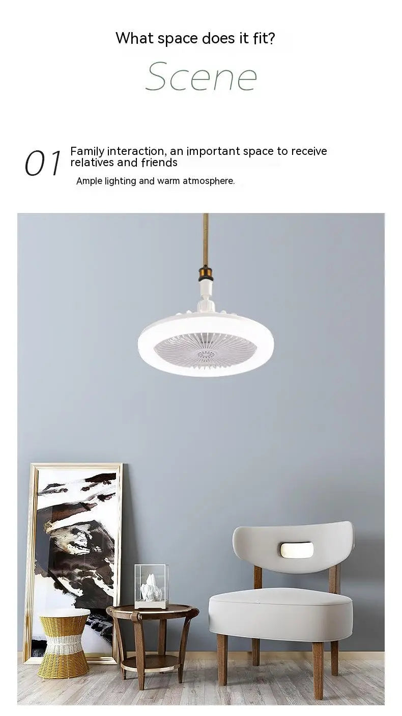 6 Inch 30W Universal Fan Lamp with Remote Control and Fragrance Feature