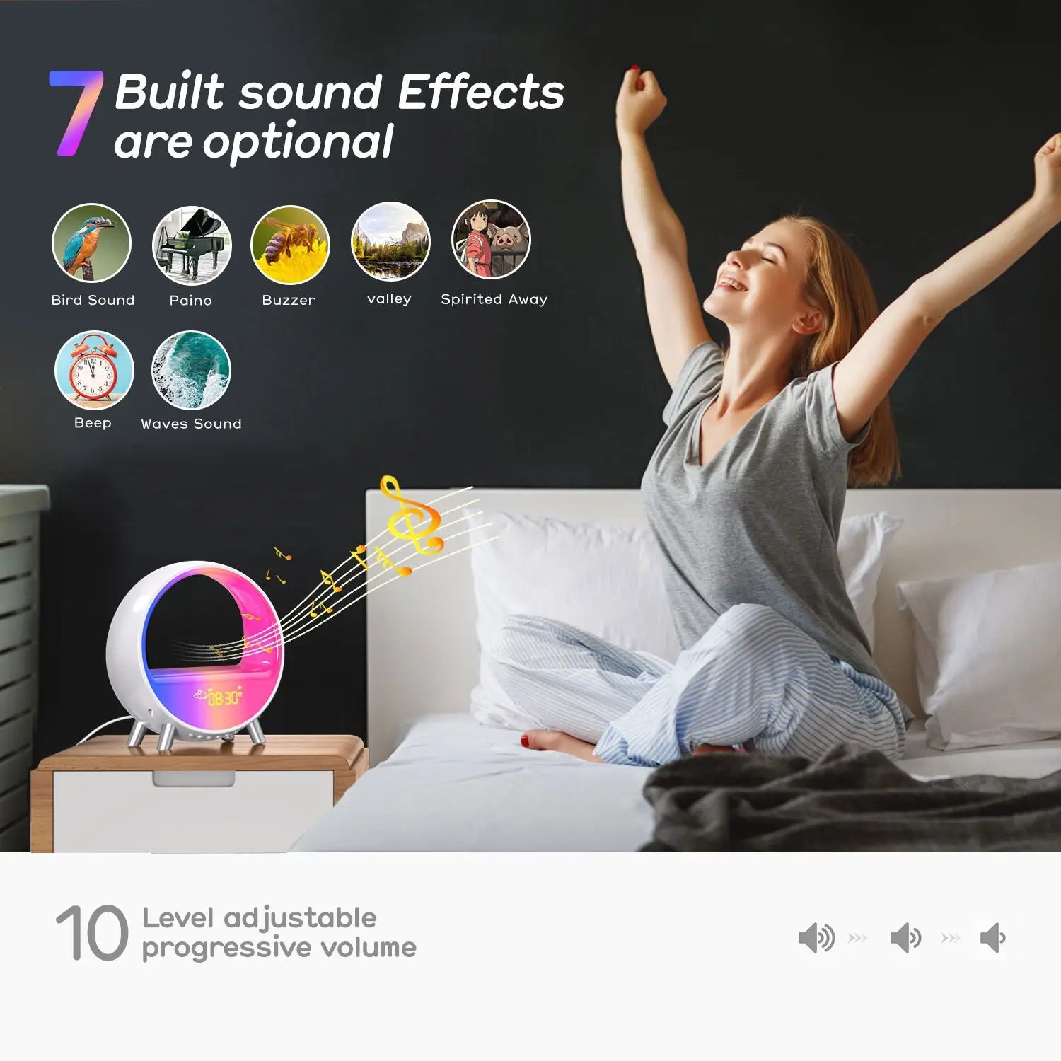 Customizable Sleep and Wake Up Light with App Control