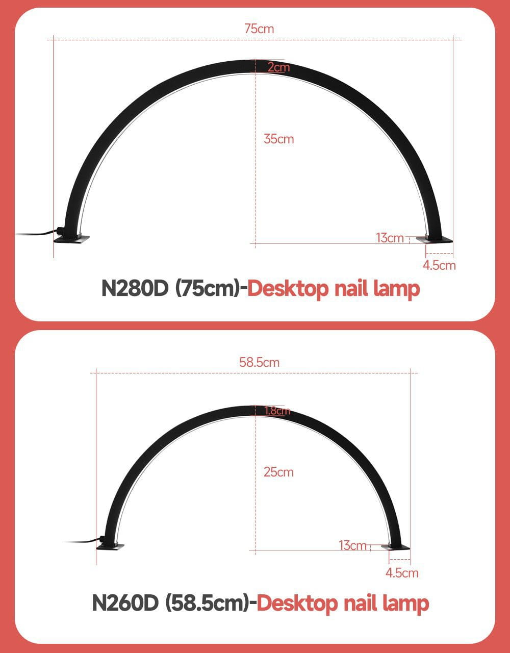 Modern Desktop Table in Multiple Sizes and Colors