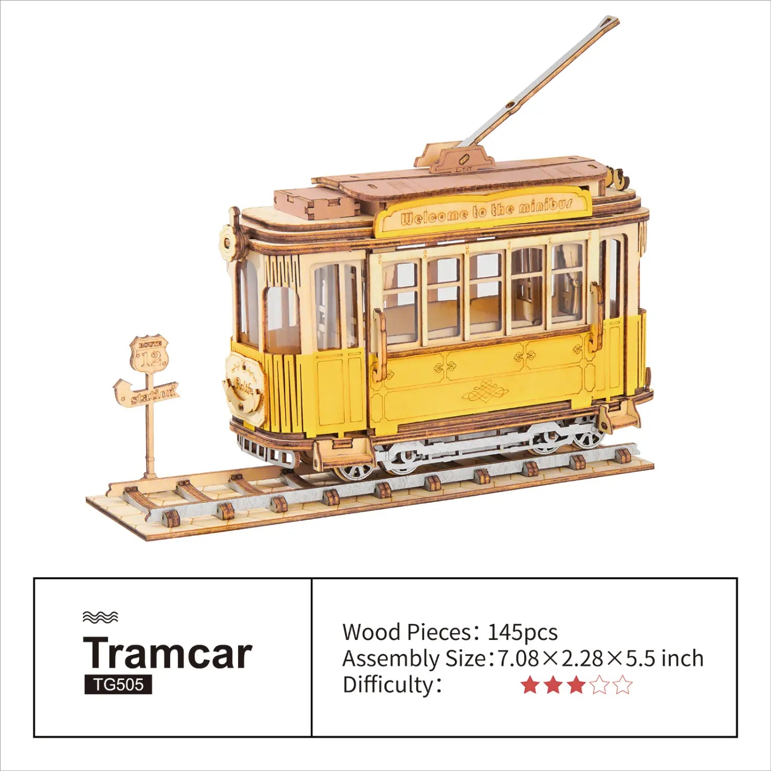 Plywood Package with English Instructions and Accessories No Glue Included