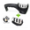 Easy Clean Knife Sharpener with Removable Design Black Set