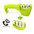 Easy Clean Knife Sharpener with Removable Design Green Set