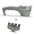 Easy Clean Knife Sharpener with Removable Design Grey set