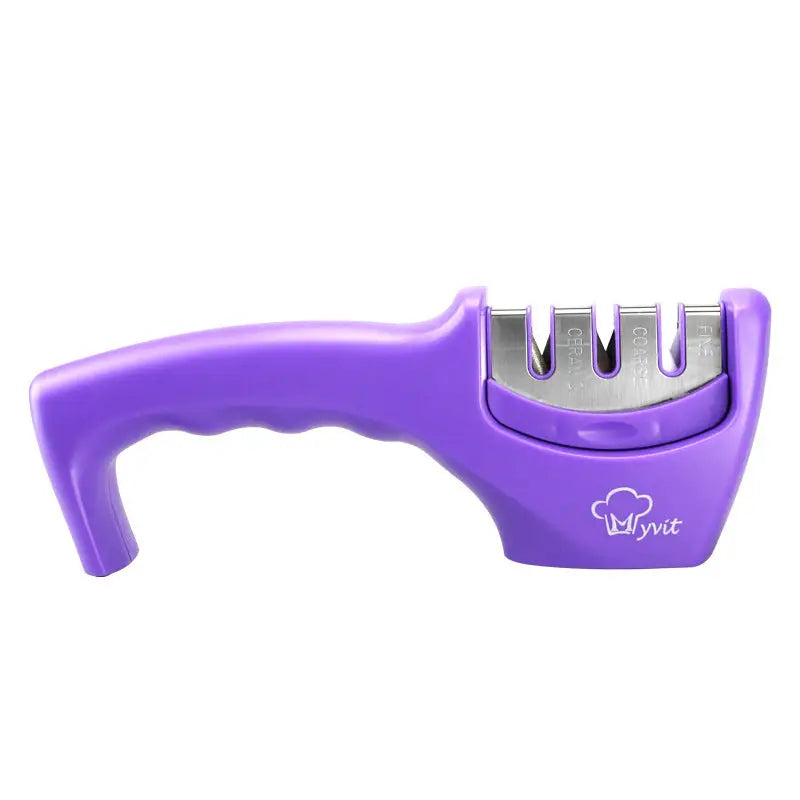 Easy Clean Knife Sharpener with Removable Design Purple 1