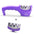 Easy Clean Knife Sharpener with Removable Design Purple set