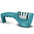 Easy Clean Knife Sharpener with Removable Design Stone green