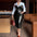 Chic V-Neck Belted Bodycon Midi Dress with Leather Trim - LauBelle Brand