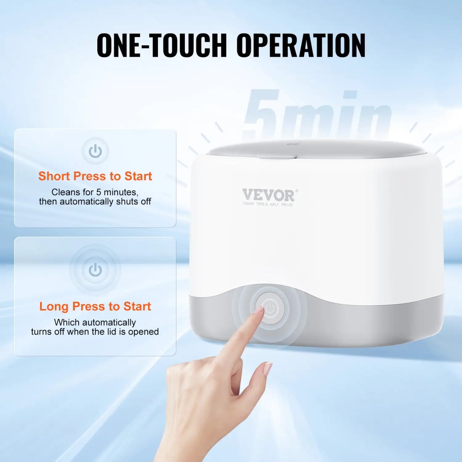 Automatic Cleaner for Dentures Retainers Mouth Guards and Night Guards