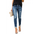 Edge-Ripped Slim Jeans - Navy Blue / S